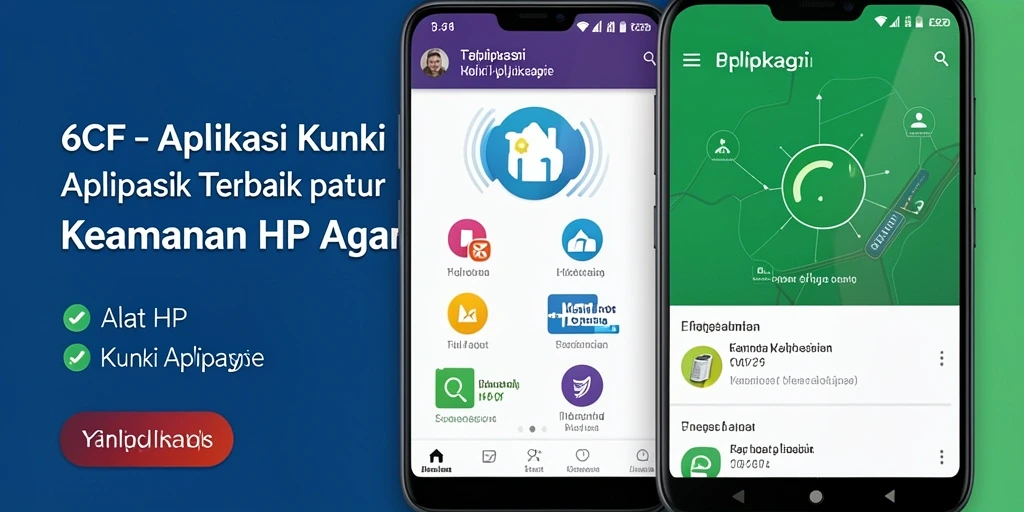 Tampilan antarmuka aplikasi Kunci Aplikasi 6CF yang user-friendly.