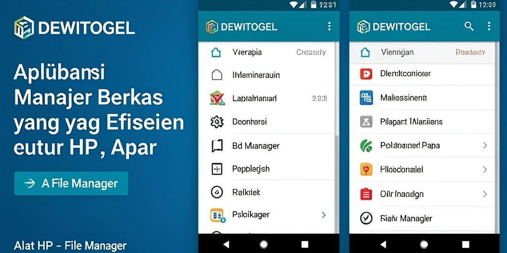 Tampilan antarmuka DEWITOGEL yang memudahkan navigasi File Manager.