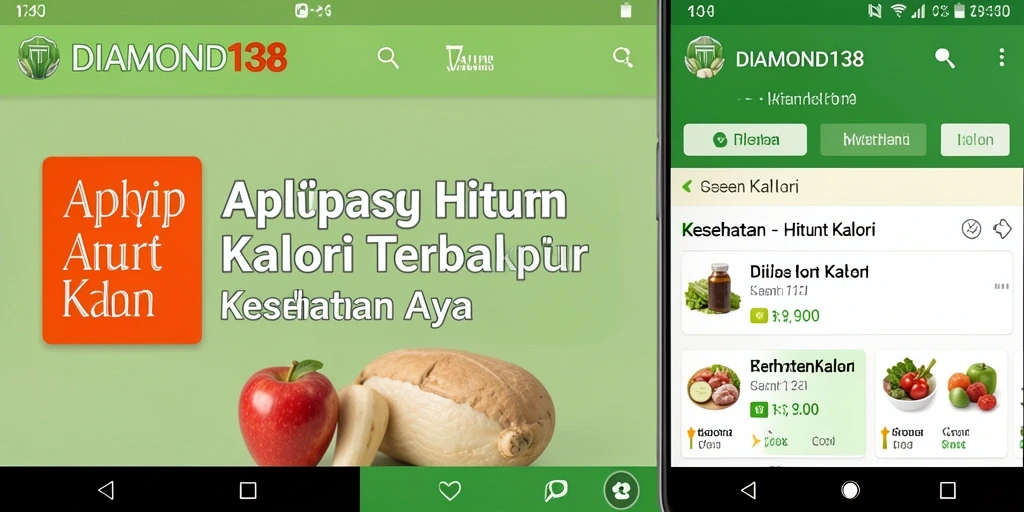 Antarmuka aplikasi Hitung Kalori DIAMOND138 yang user-friendly.