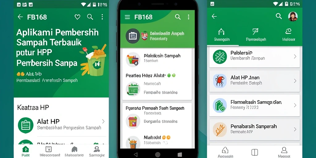 Tampilan antarmuka FB168 yang sederhana dan fungsional.