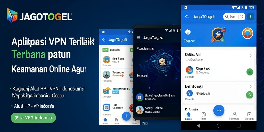 Screenshot utama JAGOTOGEL menampilkan antarmuka aplikasi VPN yang ramah pengguna.