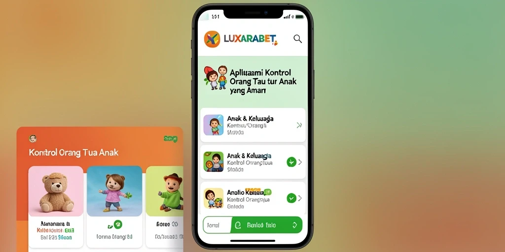 Antarmuka LUXARABET untuk kontrol orang tua yang sederhana dan efektif.