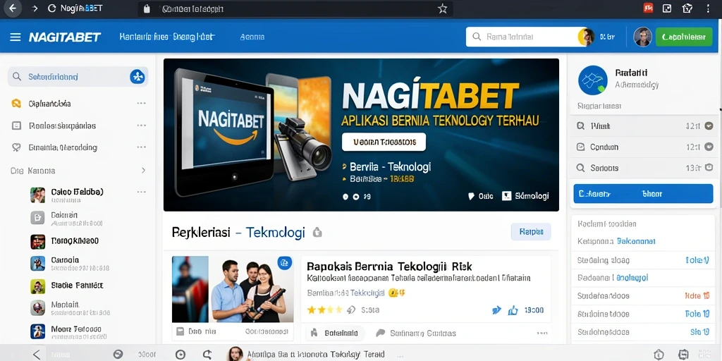 Tampilan antarmuka <strong>NAGITABET</strong> yang modern dan responsif.