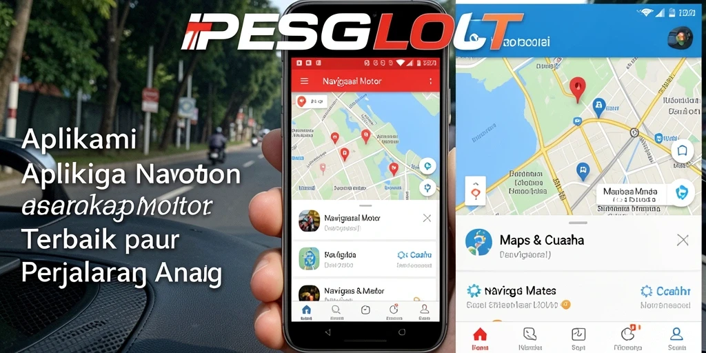 Antarmuka pengguna PESGSLOT untuk Navigasi Motor yang intuitif dan informatif.
