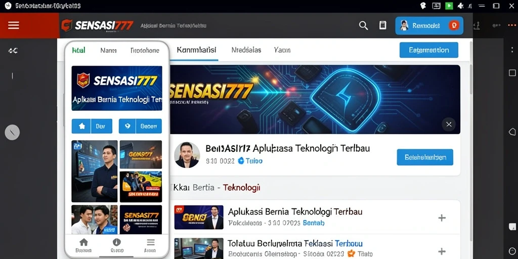 Tampilan antarmuka SENSASI777 yang modern dan informatif.