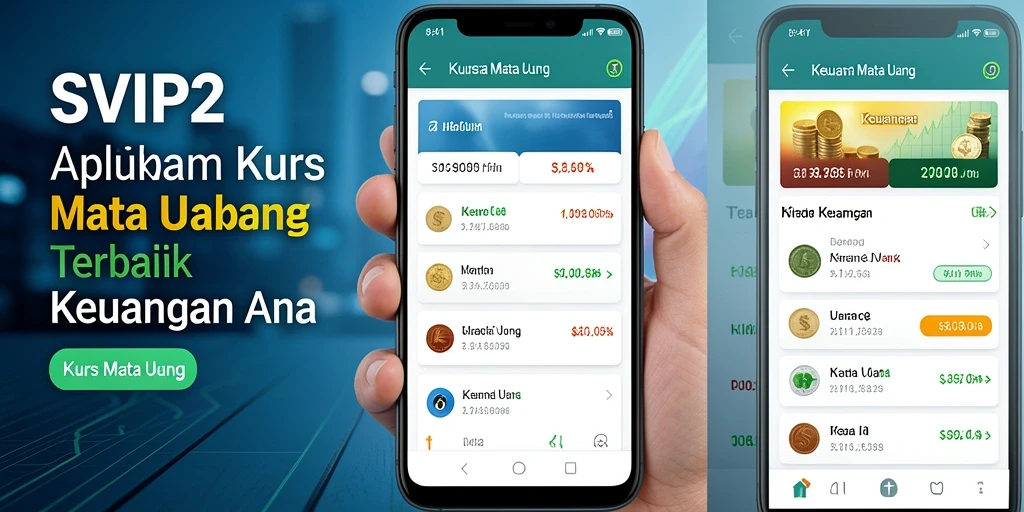Antarmuka pengguna SVIP2 menampilkan fungsi Kurs Mata Uang secara jelas.